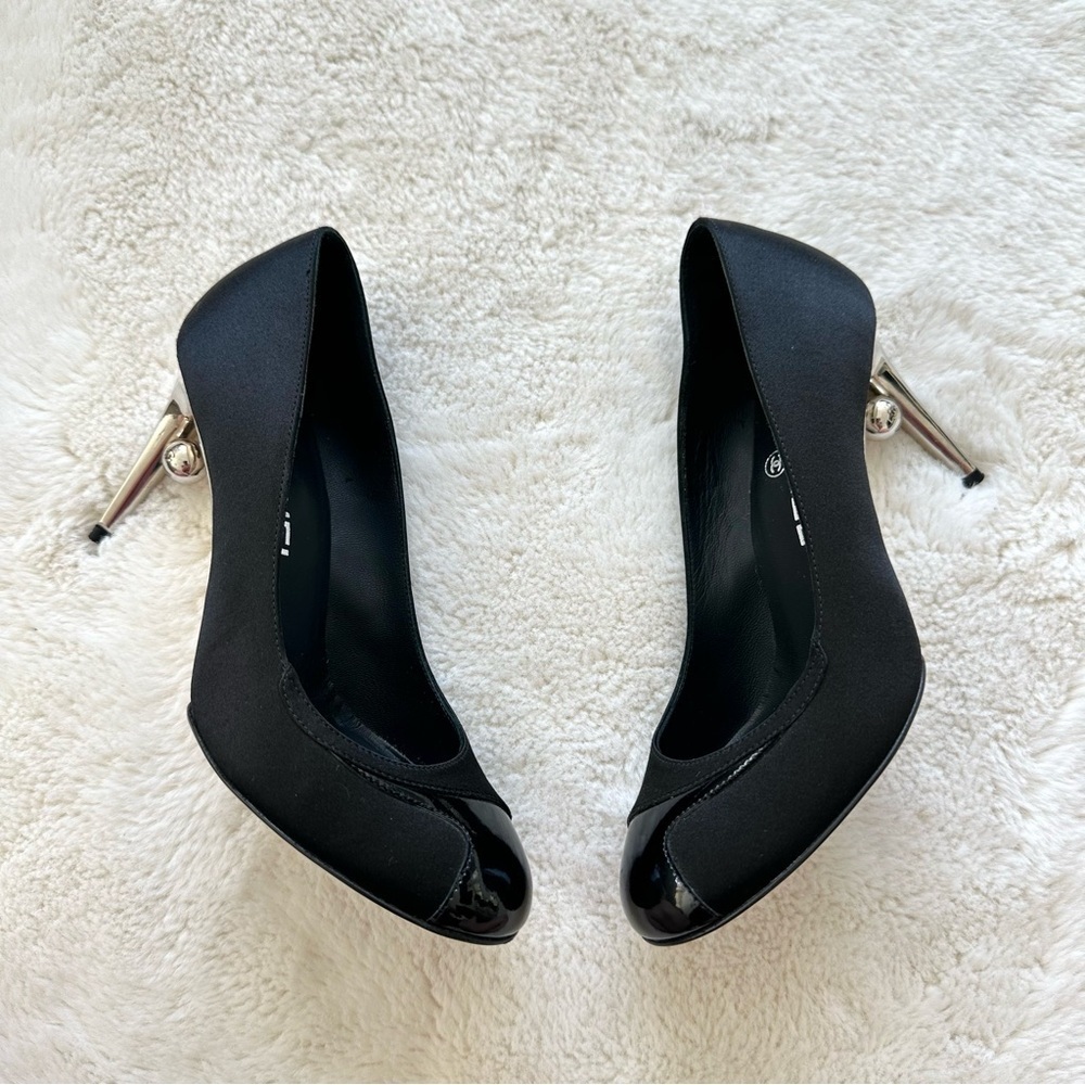 Chanel women shoes with metal heels size 36EU Authentic Retail 1450$